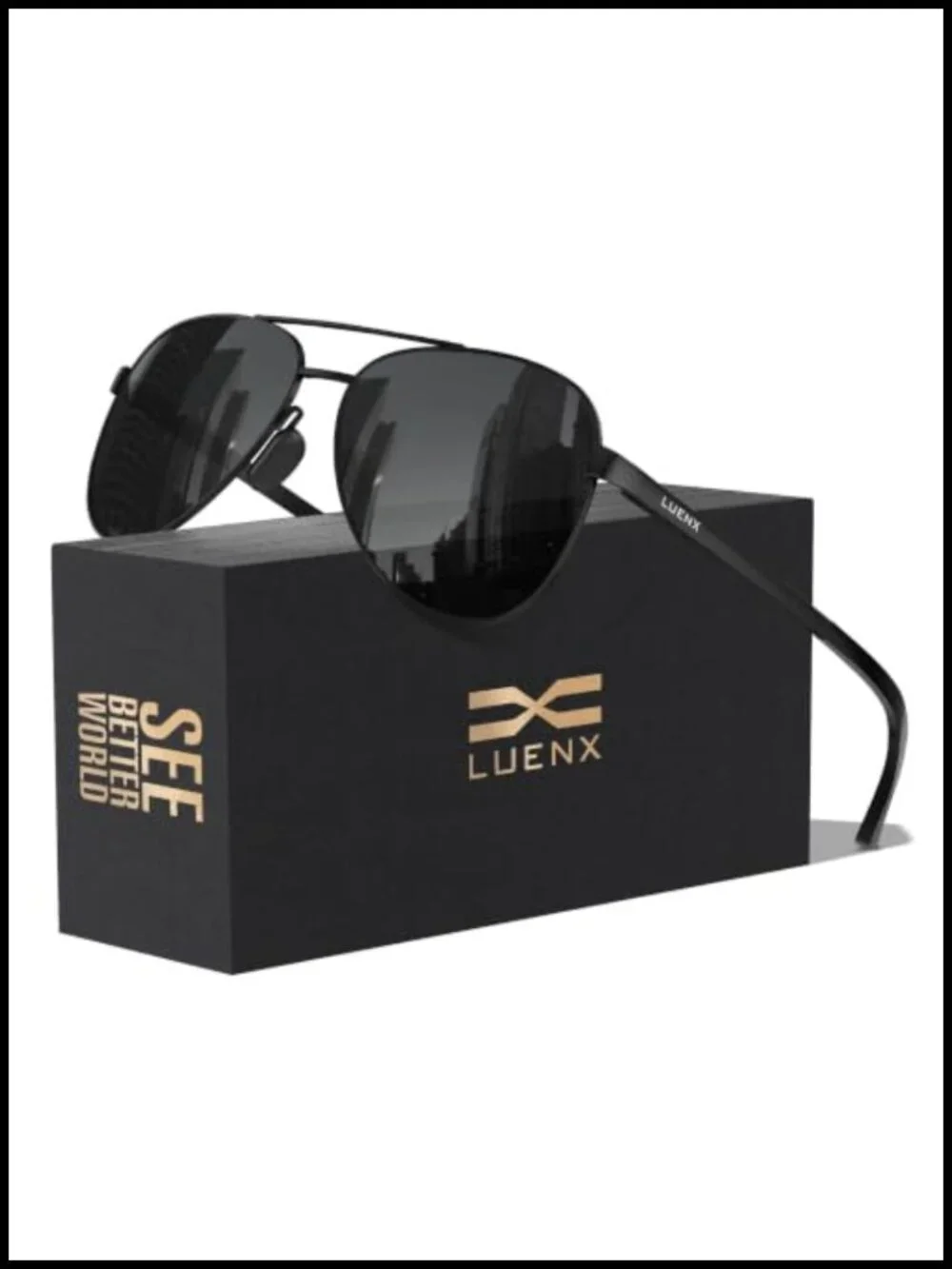 Polarized Aviator Sunglasses UV400 Protection Driving Outdoor